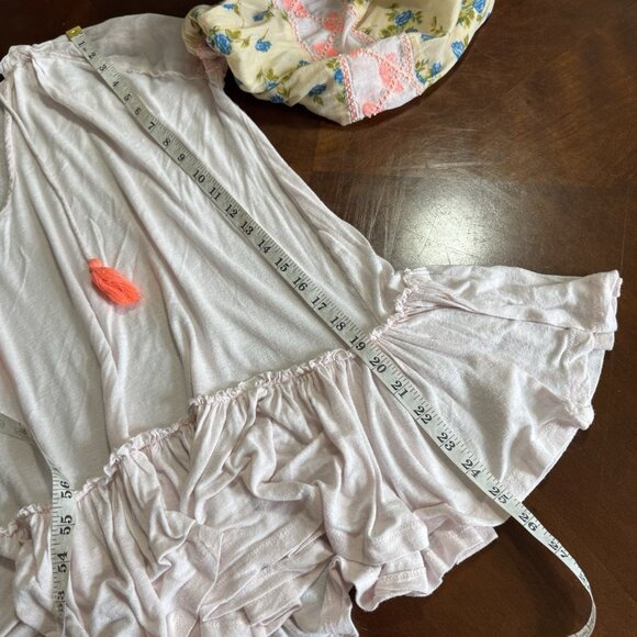 Free People Women Mix It Up Mini Tunic Dress XS Floral Boho Romantic Hippie - Picture 9 of 14